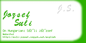 jozsef suli business card